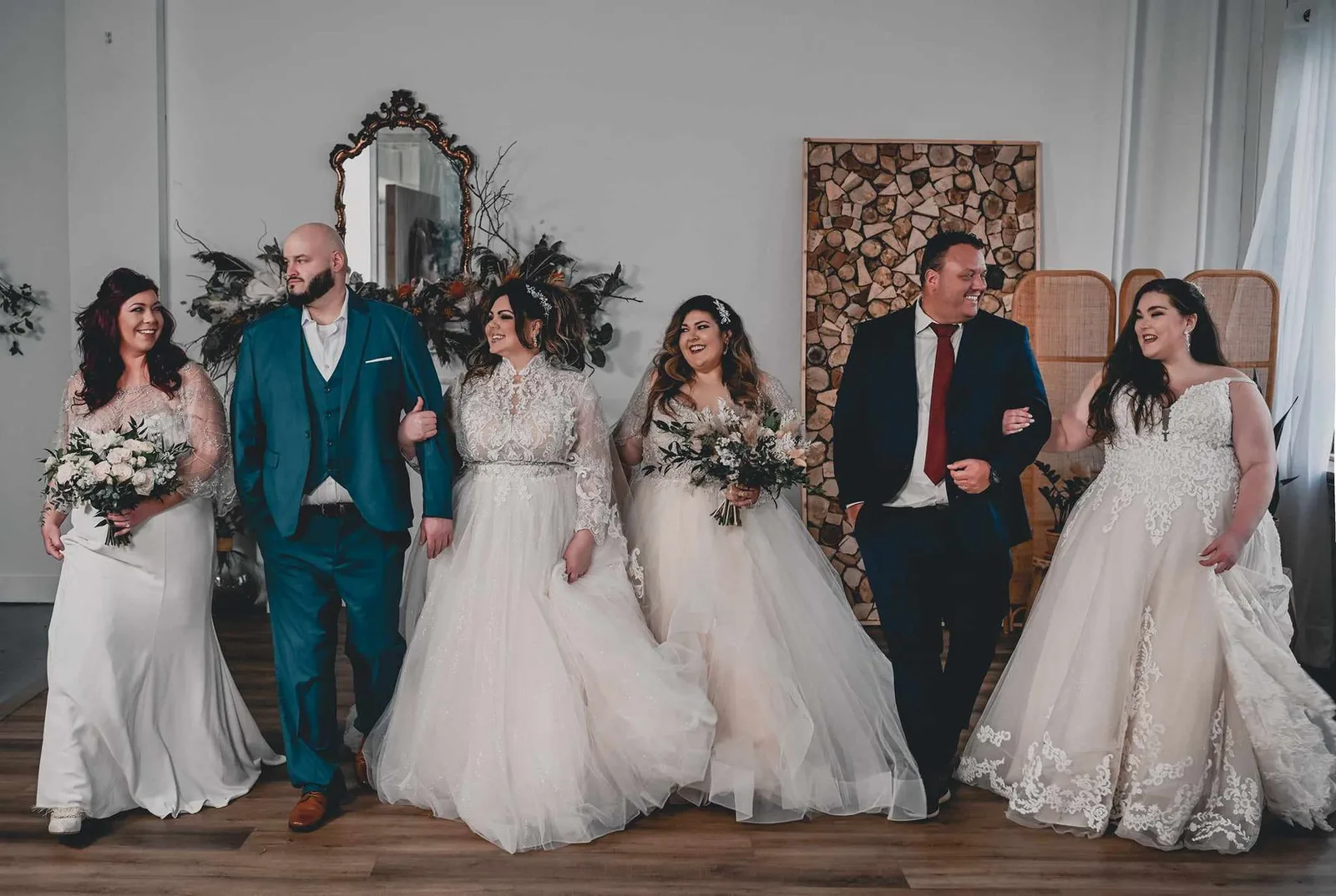 Bride in a voluminous tulle ball gown